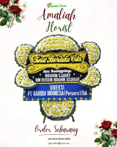 Papan Bunga Duka di 35 Ilir